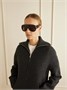 Солнцезащитные очки D-образной формы из ацетата черепахового цвета Gucci Eyewear, коричневый 47348567