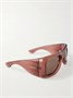 SL 902 Howl D-образные солнцезащитные очки из ацетата Saint Laurent Eyewear, бордовый 47348705