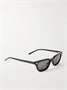 Солнцезащитные очки из ацетата в форме "кошачий глаз" Gucci Eyewear, черный 47348793