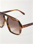 Солнцезащитные очки-авиаторы из ацетата черепахового цвета LOEWE EYEWEAR, коричневый 47349462
