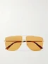 Солнцезащитные очки Eliott в стиле авиатор золотистого цвета TOM FORD Eyewear, золотой 47349483