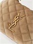 Сумка через плечо Icarino из стеганой замши SAINT LAURENT, бежевый 47350184
