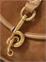 Маленькая замшевая сумка через плечо с кожаной отделкой BURBERRY, коричневый 47351186