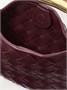 Сардинная мини-сумка через плечо из кожи Intrecciato BOTTEGA VENETA, красный 47351440