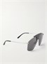 Солнцезащитные очки-авиаторы серебристого цвета с оправой из ацетата ALAÏA EYEWEAR, серебряный 47351707