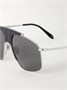 Солнцезащитные очки-авиаторы серебристого цвета с оправой из ацетата ALAÏA EYEWEAR, серебряный 47351707