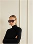 Солнцезащитные очки в ацетатной оправе D-формы ALAÏA EYEWEAR, бордовый 47352074