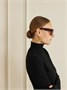 Солнцезащитные очки в ацетатной оправе D-формы ALAÏA EYEWEAR, бордовый 47352074