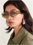 Солнцезащитные очки-кошачий глаз Anagram из ацетата оверсайз LOEWE EYEWEAR, желтый 47352426