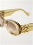 Солнцезащитные очки-кошачий глаз Anagram из ацетата оверсайз LOEWE EYEWEAR, желтый 47352426