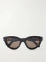 Ацетатные солнцезащитные очки LOEWE EYEWEAR Anagram "кошачий глаз", черный 47356709