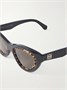 Ацетатные солнцезащитные очки LOEWE EYEWEAR Anagram "кошачий глаз", черный 47356709