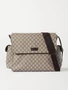 Сумка для пеленок Ophidia из канваса с покрытием и принтом GUCCI, бежевый 47356799
