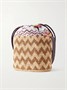 Маленькая полосатая сумка-ведро из рафии Missoni, бежевый 47357962