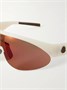 Круглые резиновые солнцезащитные очки Moncler Eyewear, белый 47358378