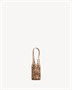 Мини-сумка-ведро CASSANDRE из деревянных бусин SAINT LAURENT, коричневый 47362489