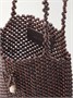 Наплечная сумка с деревянными бусинами Grigri LEMAIRE, коричневый 47368839