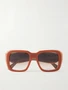 Солнцезащитные очки + Paula's Ibiza с квадратной оправой из ацетата LOEWE EYEWEAR, коричневый 47372769