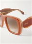 Солнцезащитные очки + Paula's Ibiza с квадратной оправой из ацетата LOEWE EYEWEAR, коричневый 47372769