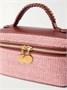 Сумка через плечо Falabella Vanity Case из рафии с отделкой из вегетарианской кожи STELLA MCCARTNEY, бордовый 47373697