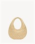 ICARE хобо из рафии SAINT LAURENT, бежевый 47376924