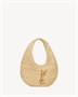 ICARE хобо из рафии SAINT LAURENT, бежевый 47376924
