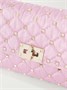 Атласная сумка через плечо с заклепками Rockstud VALENTINO GARAVANI, розовый 47324343