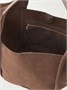 Сумка-тоут Voltaire из замши с кожаной отделкой Aquazzura, коричневый 47338273