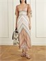 Сумка-тоут из тканого материала в полоску с отделкой из кожи Missoni, желтый 47339288