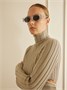 Солнцезащитные очки из ацетата круглой формы с надписями ALAÏA EYEWEAR, прозрачный 47348427