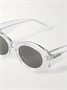 Солнцезащитные очки из ацетата круглой формы с надписями ALAÏA EYEWEAR, прозрачный 47348427
