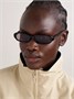 Овальные солнцезащитные очки Erin в ацетатной оправе Saint Laurent Eyewear, черный 47349610