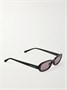Овальные солнцезащитные очки Erin в ацетатной оправе Saint Laurent Eyewear, черный 47349610