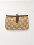 Кошелек Jackie из жаккардовой парусины с кожаной отделкой GUCCI, бежевый 47351467