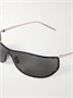 Солнцезащитные очки в D-образной оправе серебристого цвета Saint Laurent Eyewear, серебряный 47353511