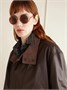 Солнцезащитные очки с круглой оправой золотистого цвета LOEWE EYEWEAR, золотой 47356706