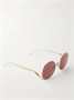 Солнцезащитные очки с круглой оправой золотистого цвета LOEWE EYEWEAR, золотой 47356706