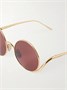 Солнцезащитные очки с круглой оправой золотистого цвета LOEWE EYEWEAR, золотой 47356706