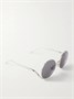 Круглые солнцезащитные очки серебристого цвета LOEWE EYEWEAR, серебряный 47357491