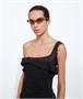 Солнцезащитные очки в форме кошачий глаз Angle BOTTEGA VENETA, коричневый 47360628