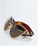 Солнцезащитные очки в форме кошачий глаз Duo Angle BOTTEGA VENETA, коричневый 47361524