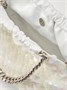 Мини-сумка Falabella из атласа с пайетками STELLA MCCARTNEY, белый 47375571