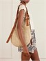 Paula's Ibiza Сумка-хобо из рафии с отделкой из перфорированной кожи LOEWE, бежевый 47375880