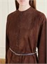 Ремень из кожи со змеиным эффектом TOM FORD, черный 47345658