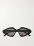 Тонкие солнцезащитные очки из ацетата в форме «кошачий глаз» LOEWE EYEWEAR, черный 47349611