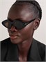 Тонкие солнцезащитные очки из ацетата в форме «кошачий глаз» LOEWE EYEWEAR, черный 47349611