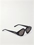 Тонкие солнцезащитные очки из ацетата в форме «кошачий глаз» LOEWE EYEWEAR, черный 47349611
