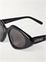 Тонкие солнцезащитные очки из ацетата в форме «кошачий глаз» LOEWE EYEWEAR, черный 47349611