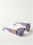 Солнцезащитные очки из ацетата с овальной оправой LOEWE EYEWEAR, фиолетовый 47368293