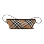 Мини-сумка Burberry из хлопка с деталями из овчины, песочного цвета 27895682